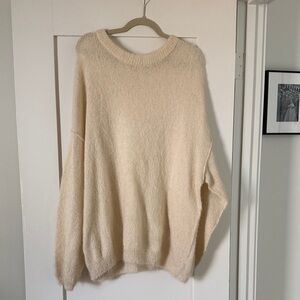 Free People Soft Cream Crew Neck Sweater